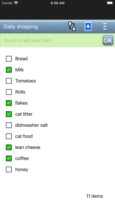Captures d'écran de BRING! Shopping list