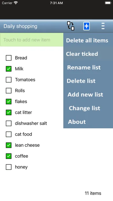 Captures d'écran de BRING! Shopping list