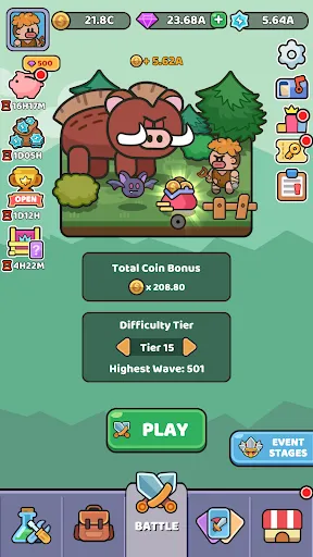 Wild Survival - Idle Defense 스크린샷