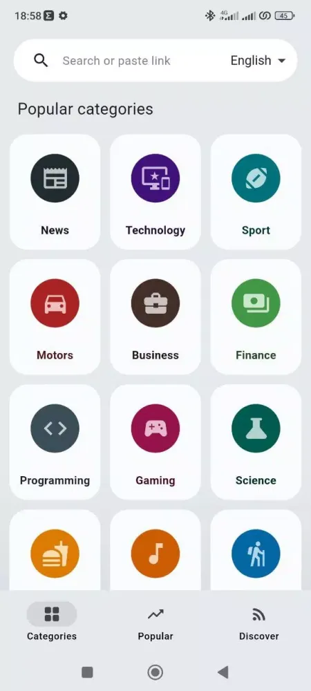 Aggregator News Screenshots