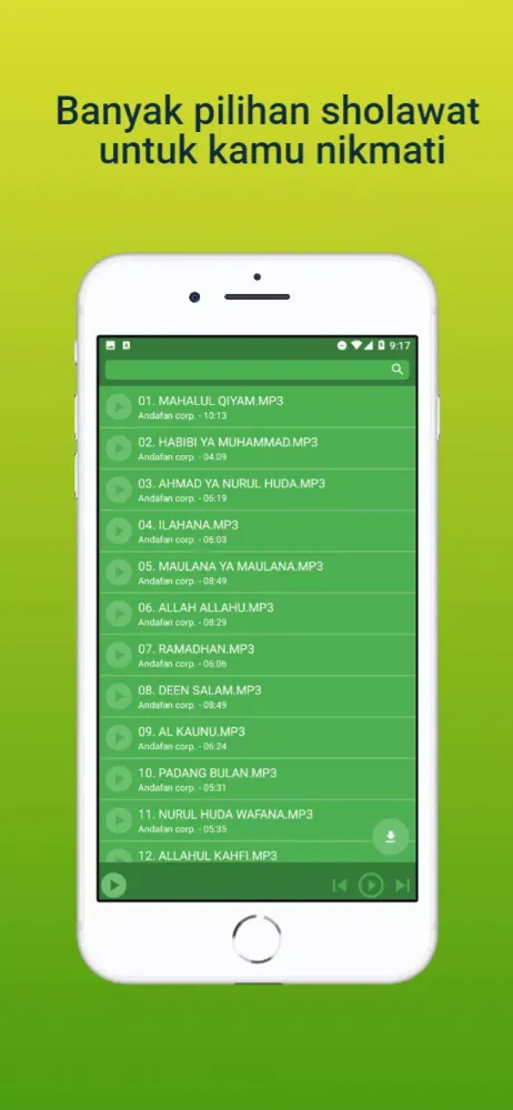 Capturas de tela do Hadroh Azzahir Album Offline