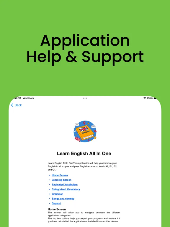 ภาพหน้าจอของ Learn English All In One iPad 
