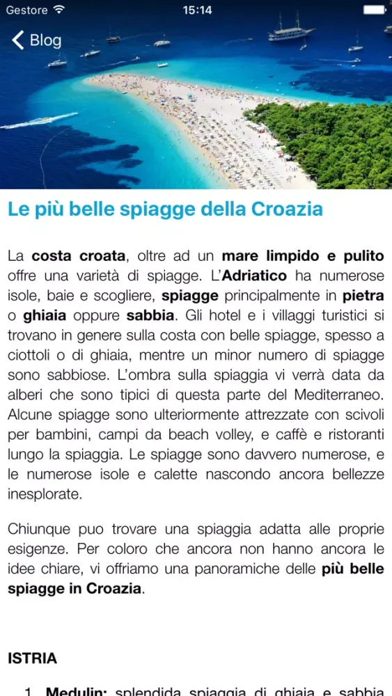Croazia in App - Offerte ed informazioni स्क्रीनशॉट