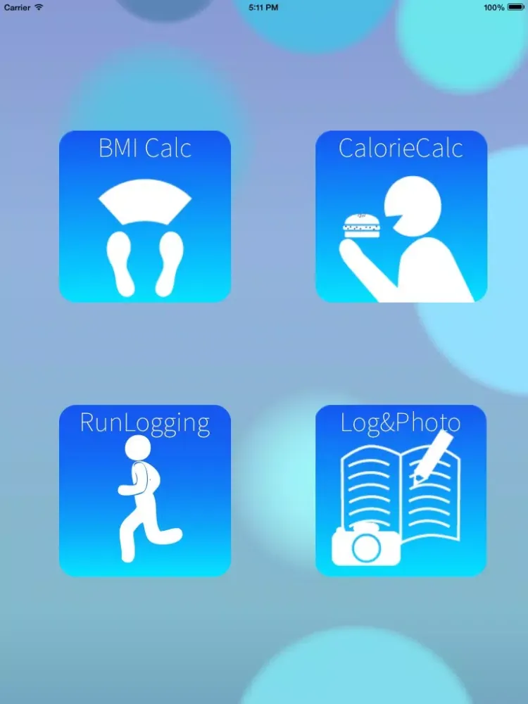 BMI / Calorie Calculator & Running Tracker for Diet Training Support with GIF animation | CalCalo Fitness Free iPad  Screenshots
