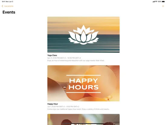 Скриншоты huna Works App iPad 