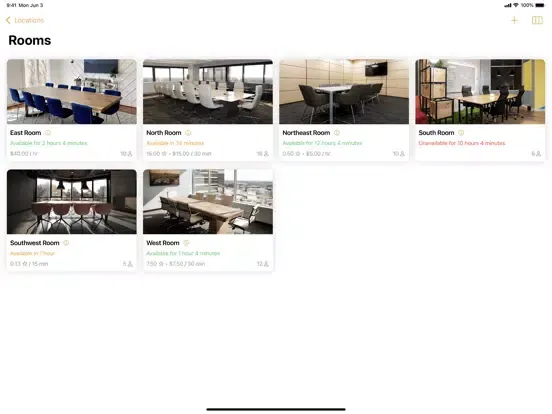 Nexus Co-Working Space iPad  스크린샷
