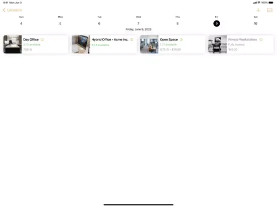 Nexus Co-Working Space iPad  스크린샷
