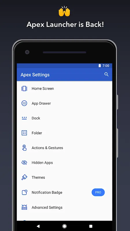 Capturas de pantalla de Apex Launcher