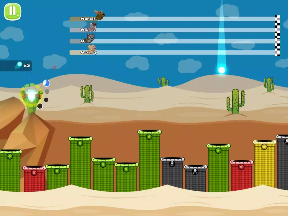 Zrzuty ekranu Animal Racing - 4 Players iPad 