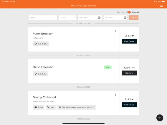 Andersen In-home Selling Tool iPad  スクリーンショット