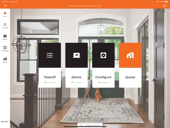 Andersen In-home Selling Tool iPad  スクリーンショット