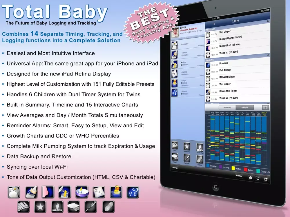 Captures d'écran de Total Baby Legacy iPad 