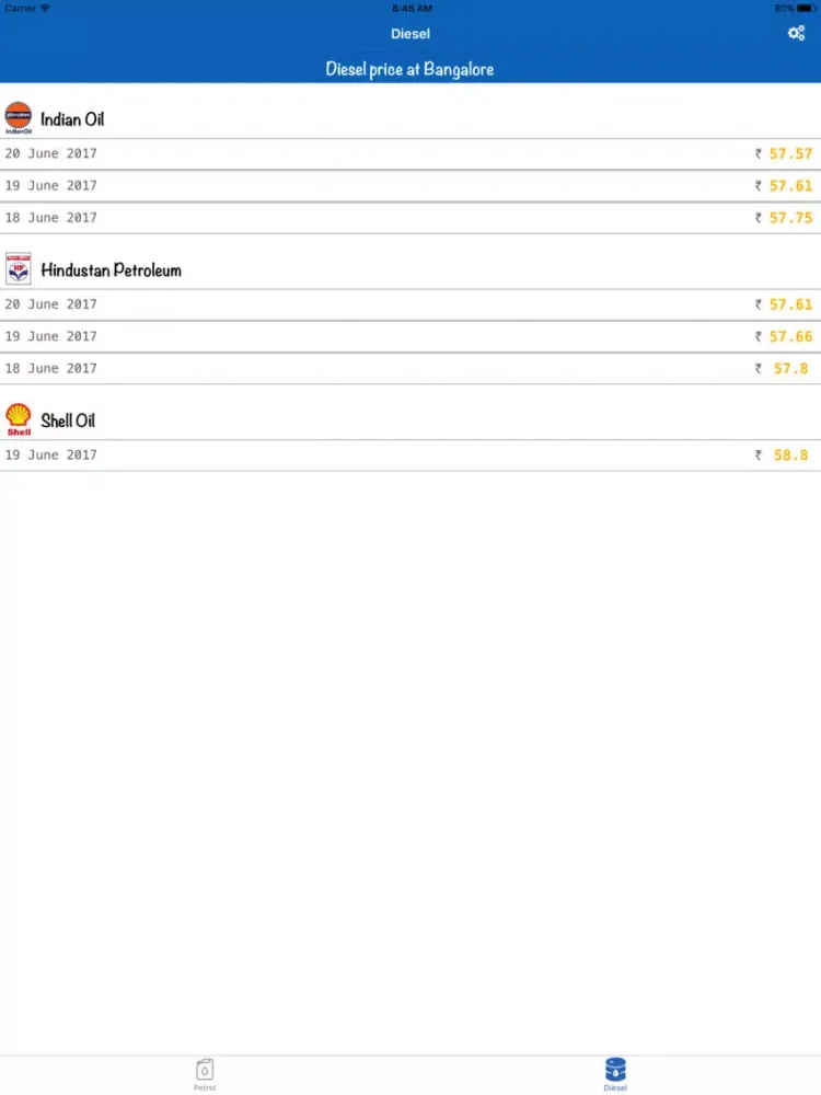 Captures d'écran de Fuel Price - Latest Price at your City iPad 