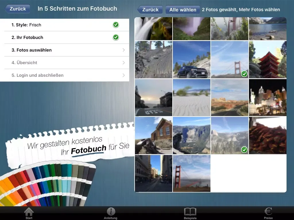 Pixpremium Fotobuch iPad 应用截图
