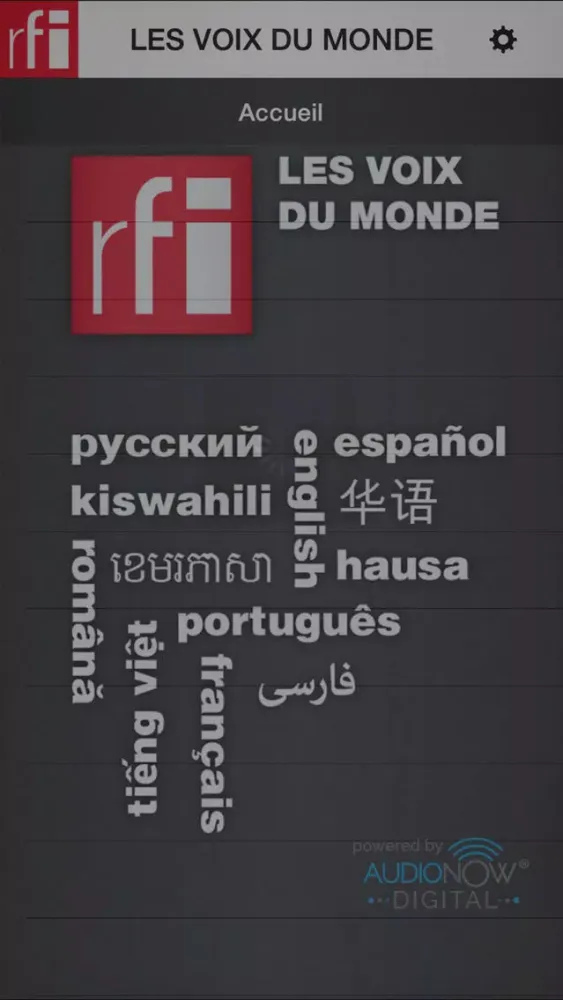 RFI by AudioNow® Digital Screenshots