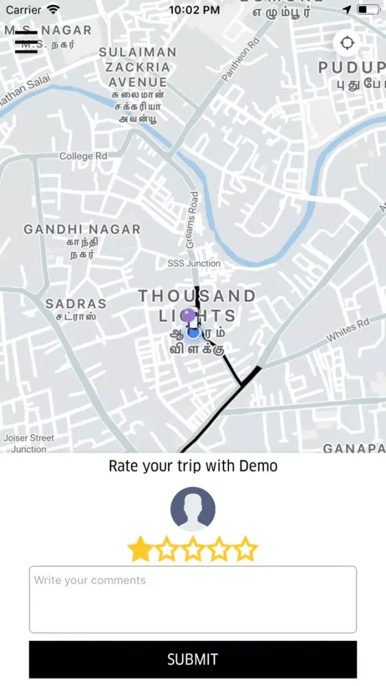 Ảnh chụp màn hình của HeyTaxi User