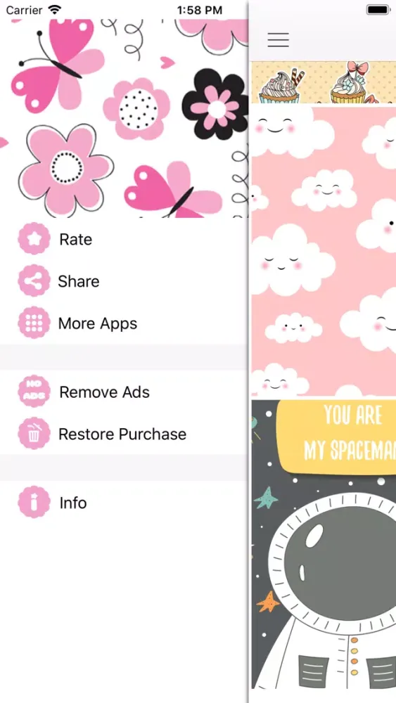 Capturas de tela do Cute Kawaii Wallpapers