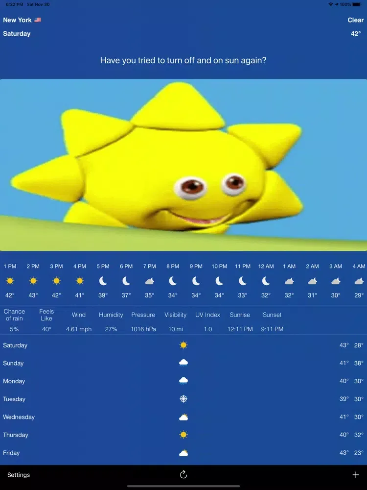 Troll Weather iPad 应用截图