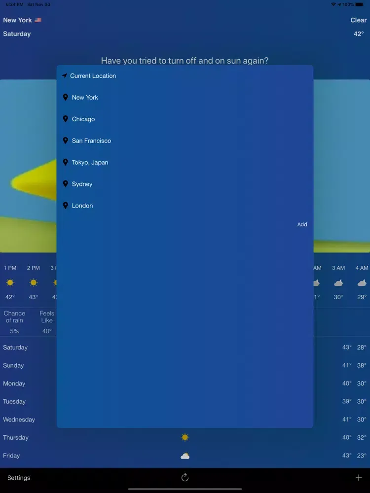Troll Weather iPad 应用截图