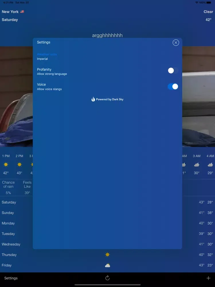 Troll Weather iPad 应用截图