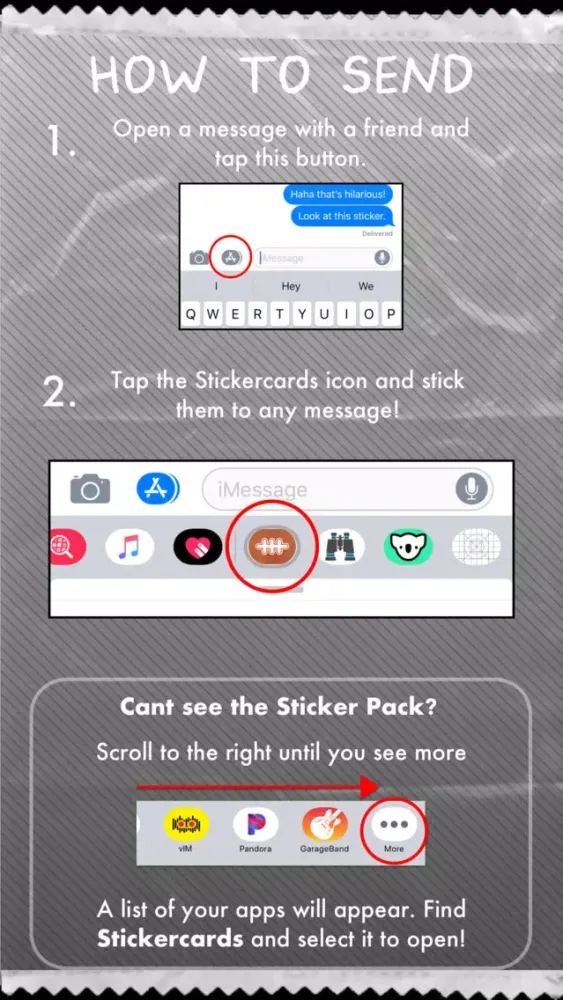 ภาพหน้าจอของ Stickercards - Memebowl 2019 ©