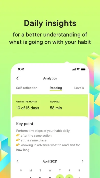 Ảnh chụp màn hình của practiqa - Your Habit Coach