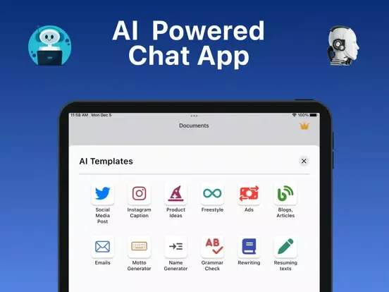 تصاویر FameTalk - AI Chat by Advisors iPad 