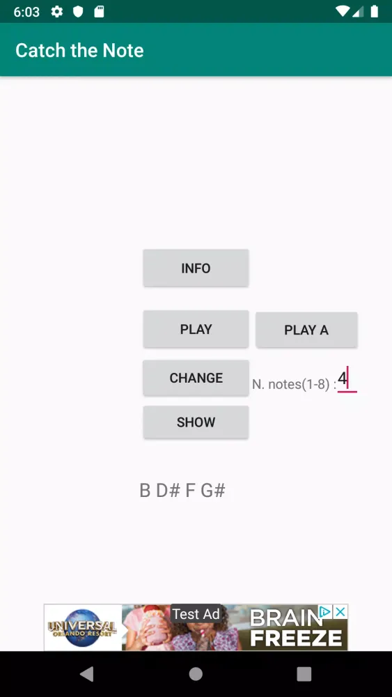 Catch the Note Screenshots