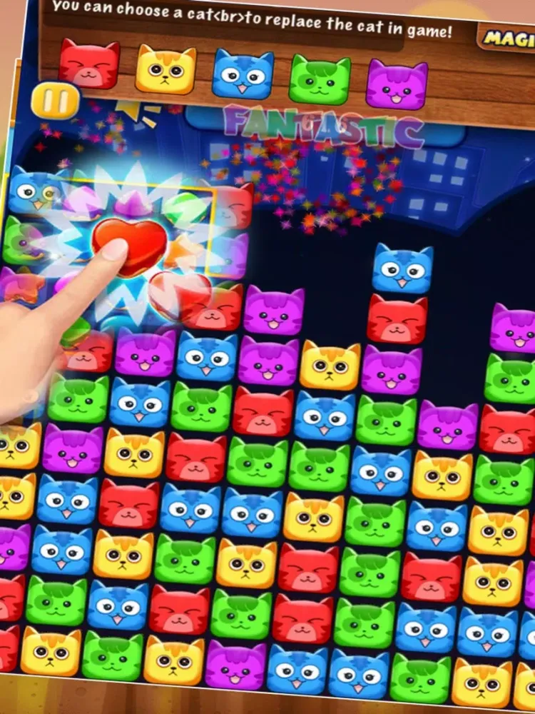 Capturas de pantalla de Pop Puzzle Cat iPad 
