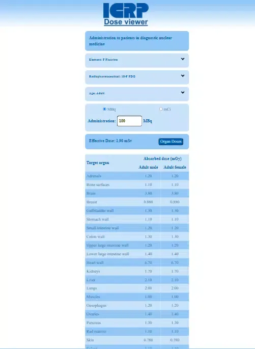صور ICRP Dose Viewer