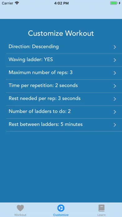 Ladder Workout Timer স্ক্রিনশট