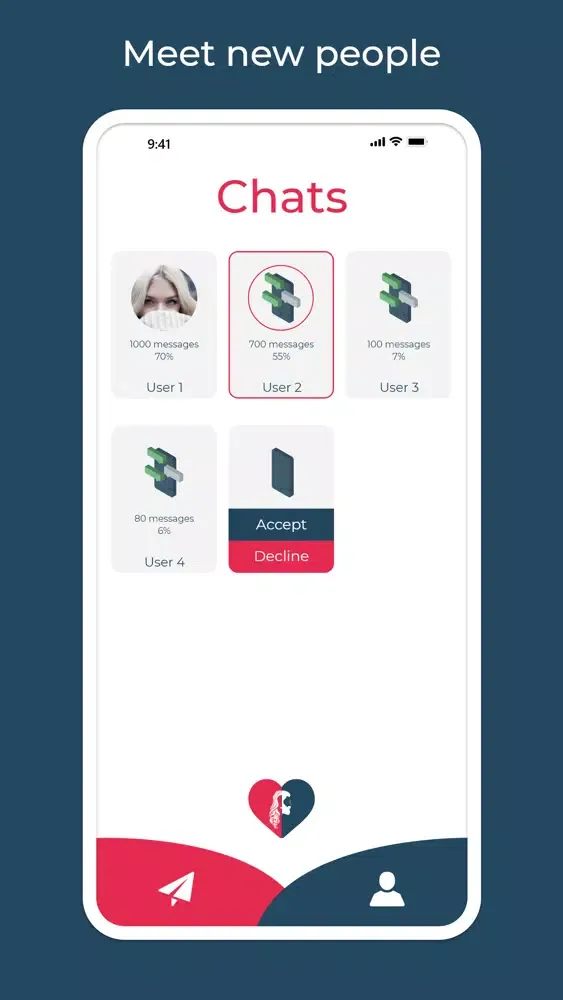 Zrzuty ekranu Randomy - Chat. Unlock. Date.