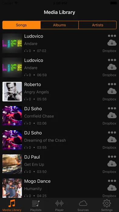ภาพหน้าจอของ Cloud Music Player - Enjoy your Music offline
