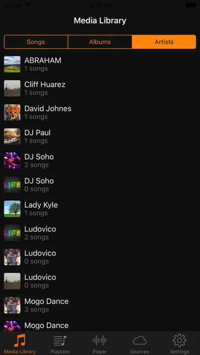 ภาพหน้าจอของ Cloud Music Player - Enjoy your Music offline