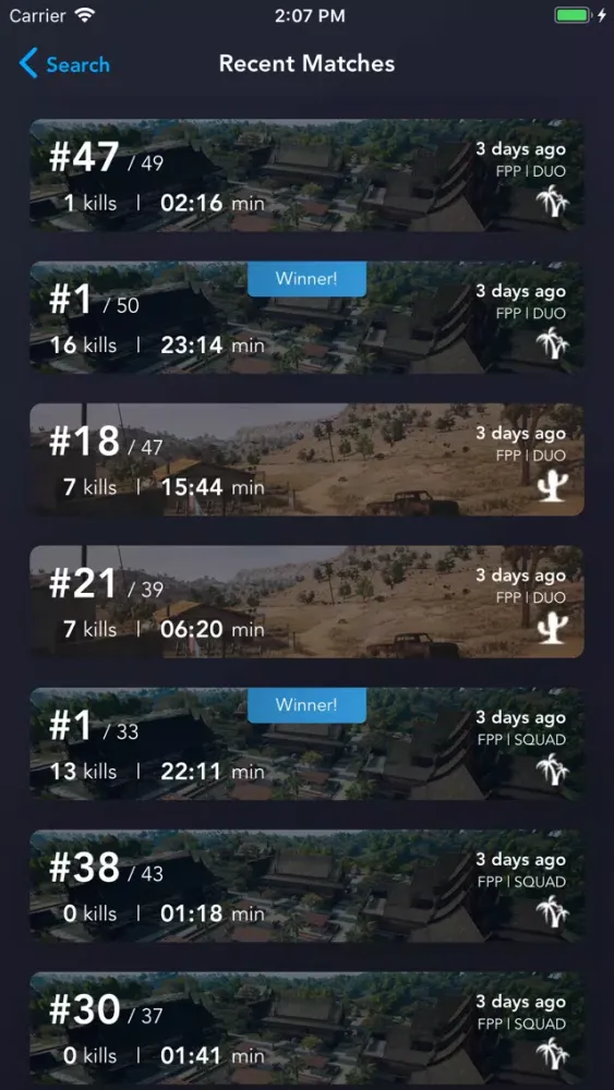 PUBG Replays Ekran Görüntüleri