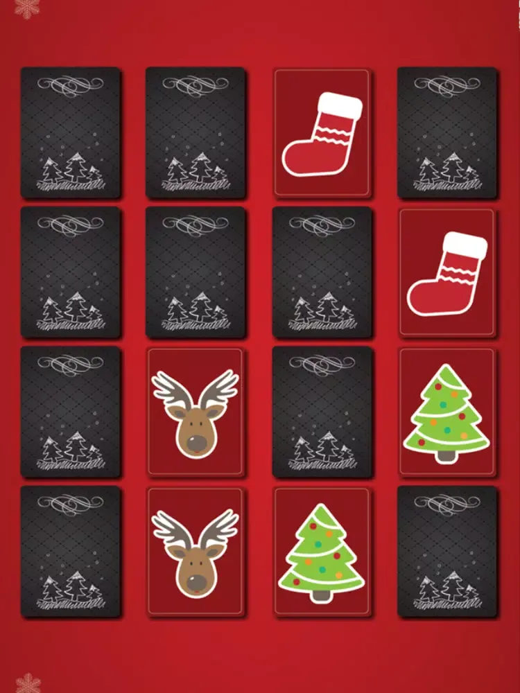 Find Me-Winter Pair Memory game iPad  Screenshots