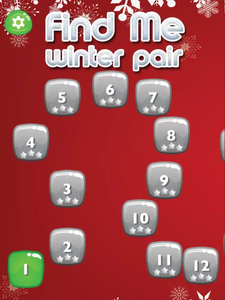 Find Me-Winter Pair Memory game iPad  Screenshots