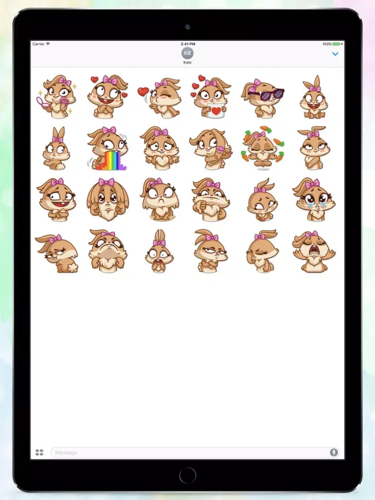Capturas de pantalla de Honey Bunny! Stickers iPad 