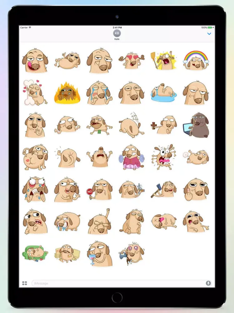 Diggy The Dog! Stickers iPad  سکرین شاٹس