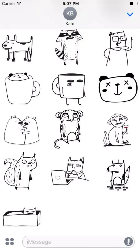 Doodle Animals! Stickers应用截图