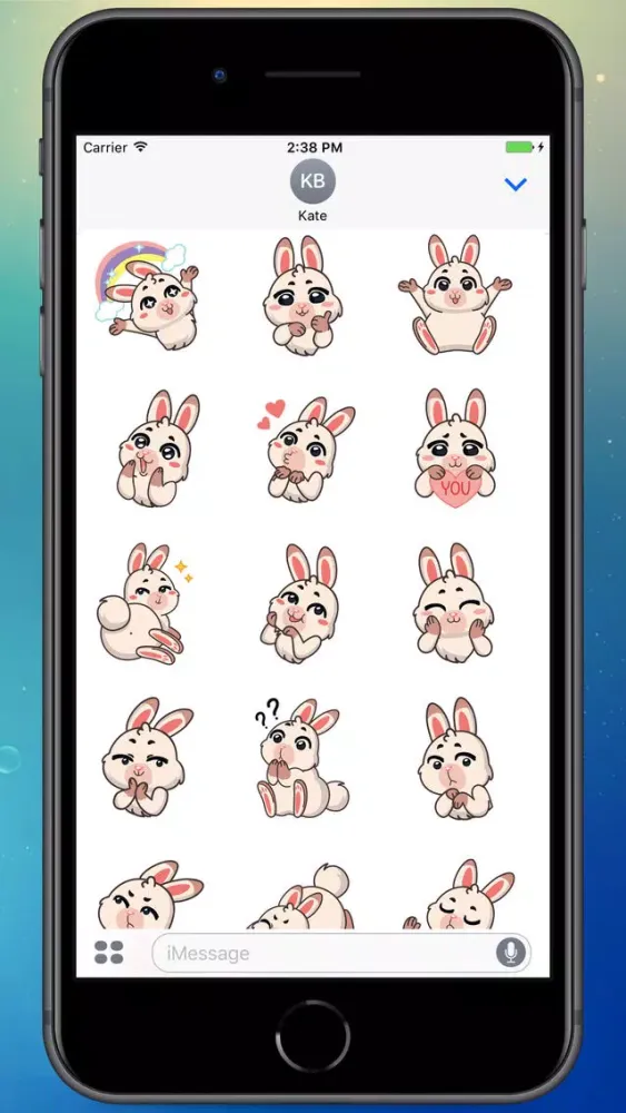 Fluffy Bunny! Stickers Screenshots