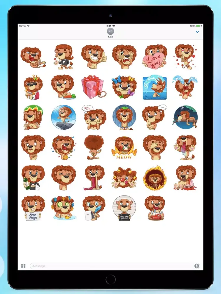Zrzuty ekranu King Leo! Stickers iPad 