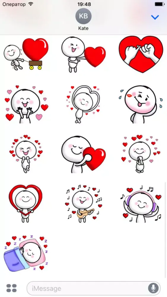Luv! Stickers スクリーンショット