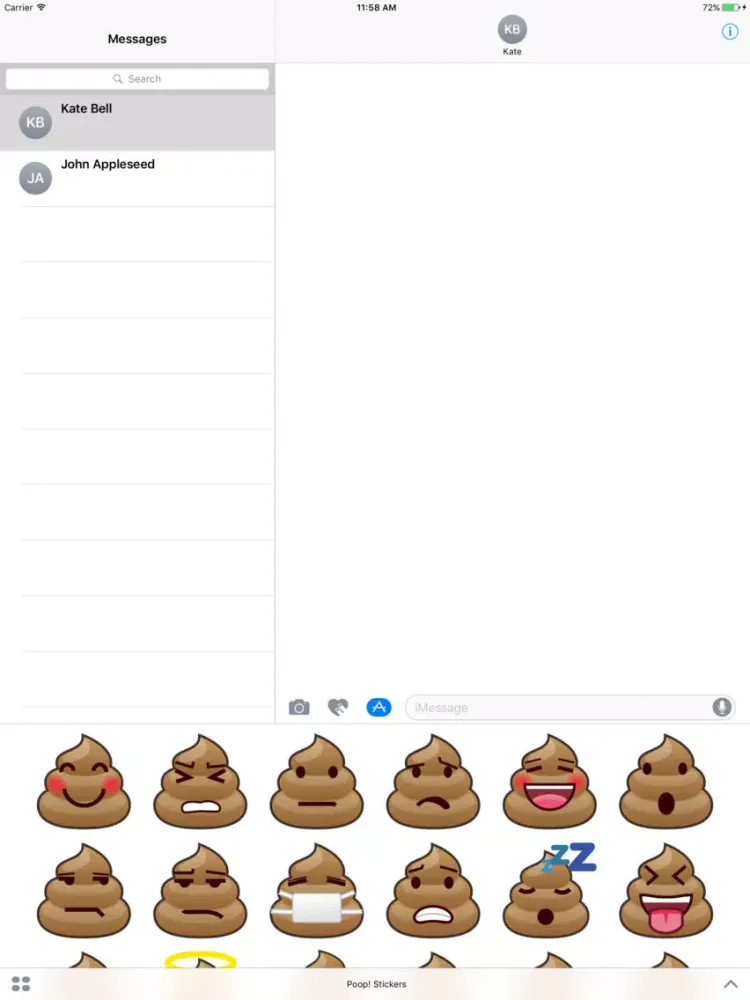 Captures d'écran de Poop! Stickers iPad 