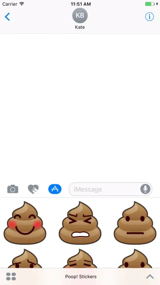 Captures d'écran de Poop! Stickers