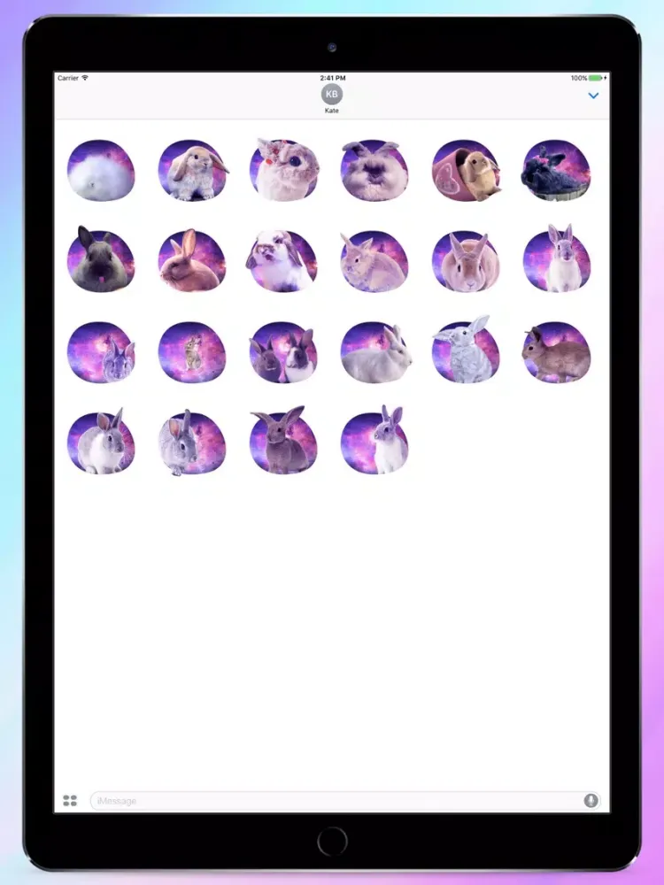 صور Space Bunnies! Stickers iPad 