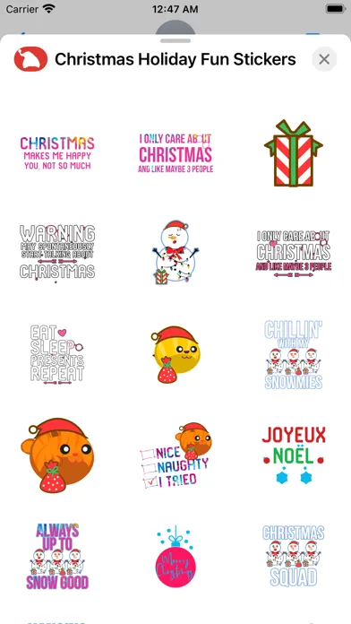 Screenshot di Christmas Holiday Fun Stickers