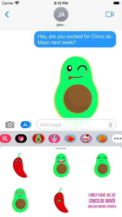 Cinco De Mayo Spicy Stickers應用截圖