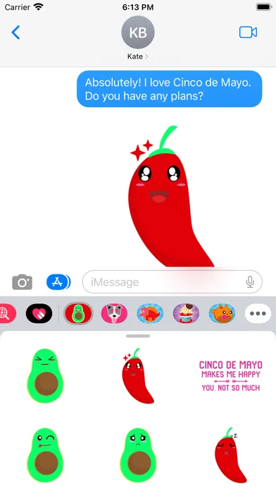 Cinco De Mayo Spicy Stickers應用截圖