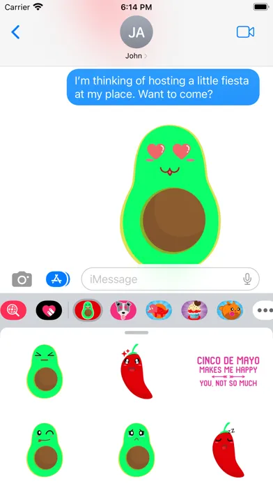 Cinco De Mayo Spicy Stickers應用截圖
